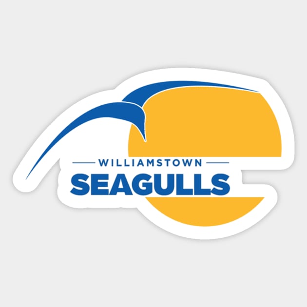 Williamstown Seagulls football club | AFL Footy Sticker by euror-design